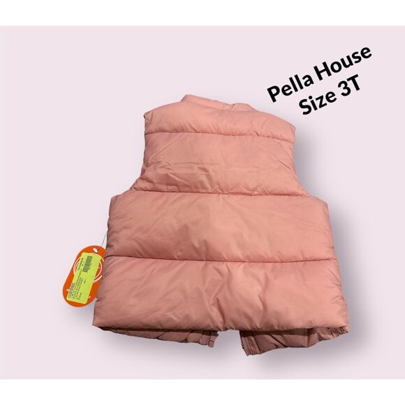 Wonder Nation Puffer Baby Packable Vest Orange Size 3T Jacket NWT Unisex Pink - Picture 2 of 5